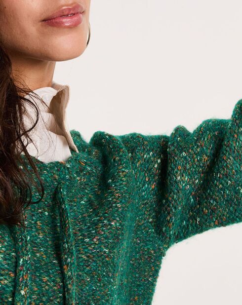 Pull Bonbon vert gazon