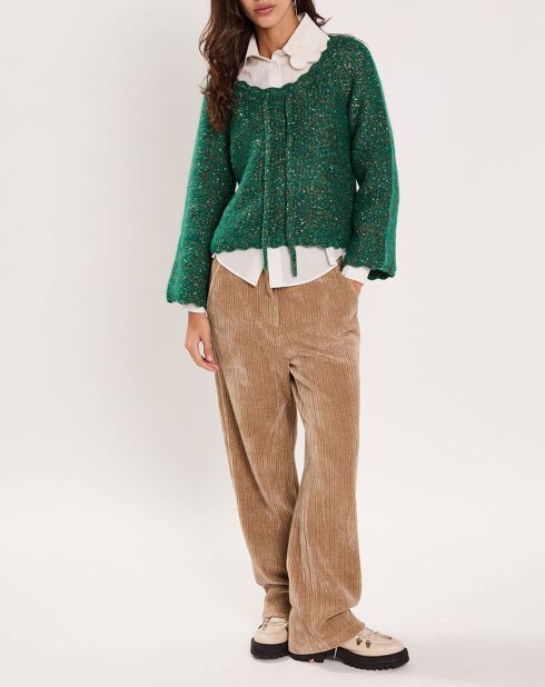Pull Bonbon vert gazon