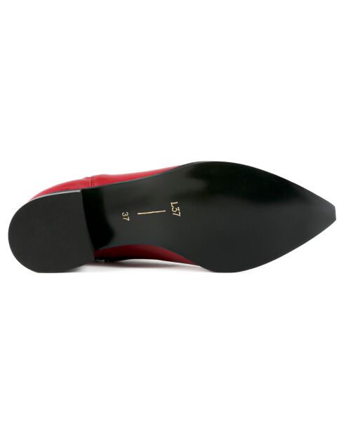 Bottines en Cuir Northern Star rouges