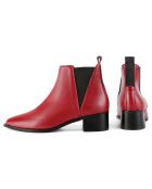 Bottines en Cuir Northern Star rouges