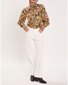 Chemise Liberty Fauve imprimée noir/multicolore