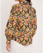 Chemise Liberty Fauve imprimée noir/multicolore