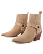 Bottines en Cuir On The Horizon tan - Talon 5 cm