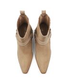 Bottines en Cuir On The Horizon tan - Talon 5 cm