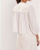 Blouse Médiéval Patchwork écrue
