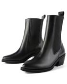 Bottines en Cuir Round The World noires