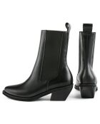 Bottines en Cuir Round The World noires
