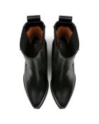 Bottines en Cuir Round The World noires