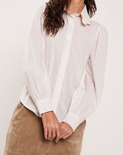 Chemise Médiéval Patchwork écrue