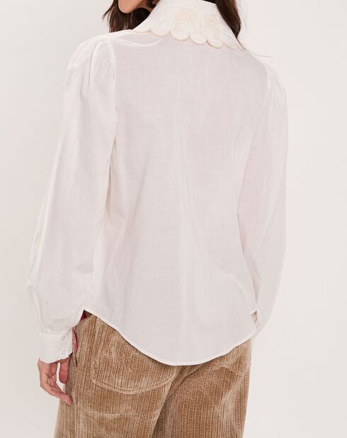 Chemise Médiéval Patchwork écrue