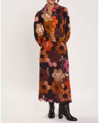 Chemise Médiéval Patchwork imprimée multicolore