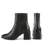 Bottines en Cuir Stay Higher noires - Talon 5 cm