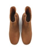 Bottines en Cuir Stay Higher marron