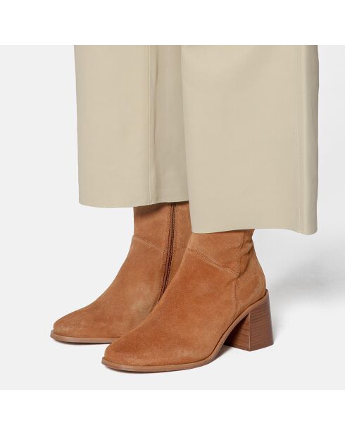 Bottines en Cuir Stay Higher marron