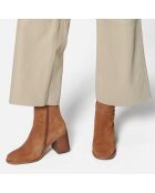 Bottines en Cuir Stay Higher marron