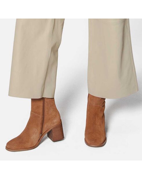 Bottines en Cuir Stay Higher marron