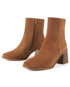 Bottines en Cuir Stay Higher marron