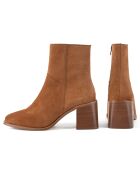Bottines en Cuir Stay Higher marron