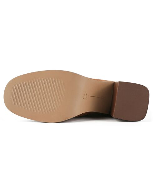 Bottines en Cuir Stay Higher marron