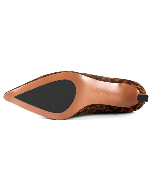 Bottines en Cuir Straight To The Point multicolores - Talon 7 cm