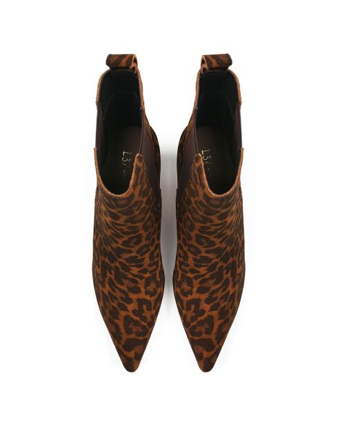 Bottines en Cuir Straight To The Point multicolores - Talon 7 cm