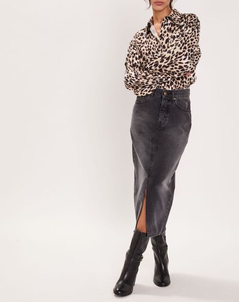 Chemise Panthère Coeur léopard