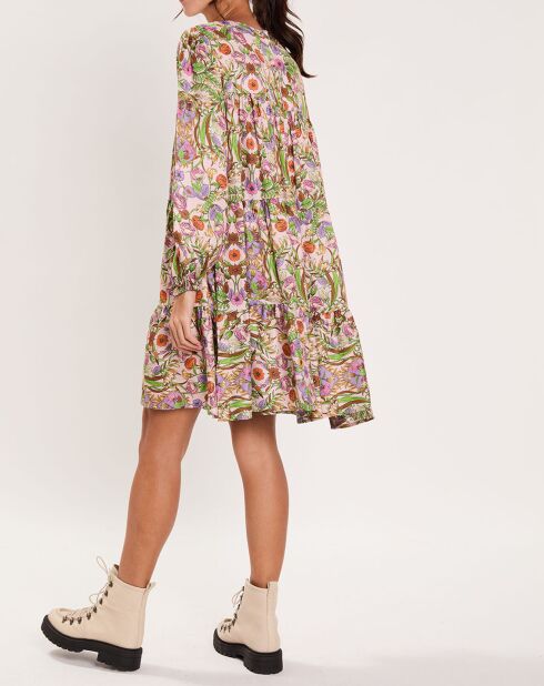 Robe Paisley imprimée rose/multicolore