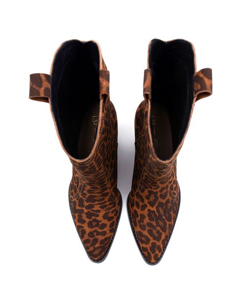 Boots en Cuir Voice In My Head multicolores - Talon 6.7 cm
