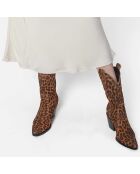 Boots en Cuir Voice In My Head multicolores - Talon 6.7 cm
