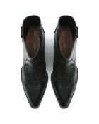 Bottines en Cuir West Valley City noires - Talon 6.7 cm
