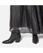 Bottines en Cuir West Valley City noires - Talon 6.7 cm