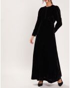 Robe en Velours satiné Princesse noire