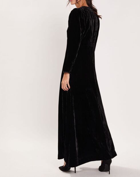 Robe en Velours satiné Princesse noire