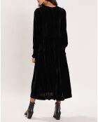 Robe en Velours satiné Princesse noire