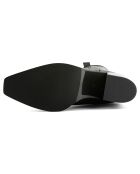Bottes en Cuir Dark Nights noires - Talon 5 cm