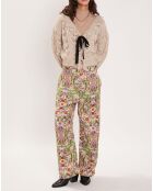 Gilet ajouré Vintage beige