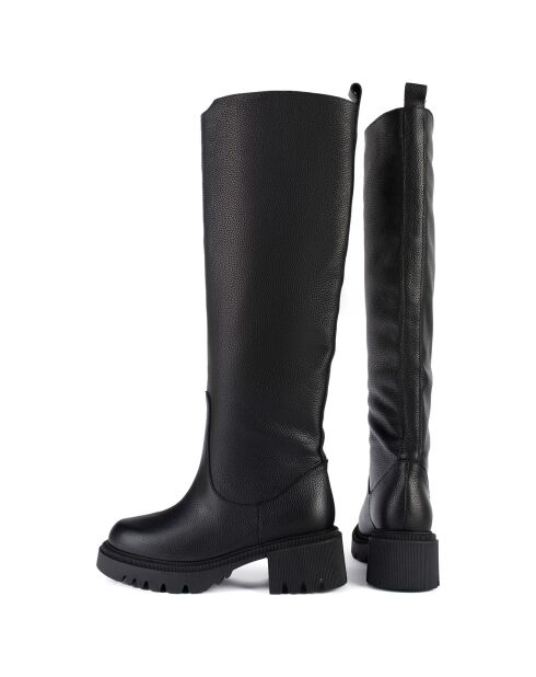 Bottes en Cuir Dream Bottes noires - Talon 6 cm