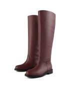 Bottes en Cuir Mr Jones Maxi bordeaux