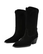 Boots en Cuir Rock Me Slow noires - Talon 6 cm
