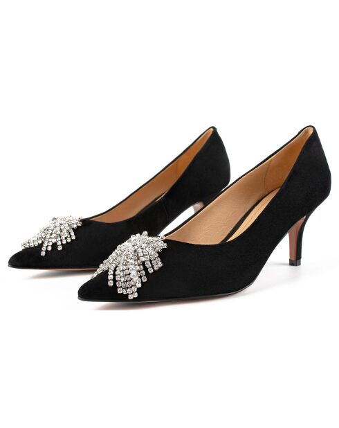 Escarpins en Cuir Celebrity noirs - Talon 7 cm