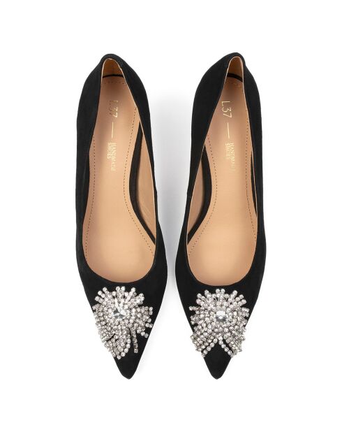 Escarpins en Cuir Celebrity noirs - Talon 7 cm