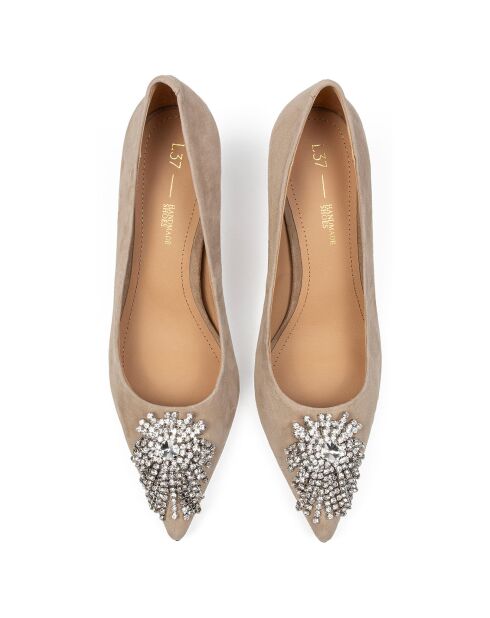 Escarpins en Cuir Celebrity nude - Talon 7 cm