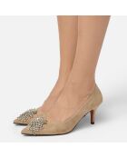Escarpins en Cuir Celebrity nude - Talon 7 cm