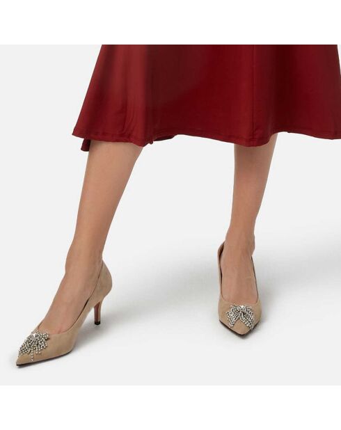 Escarpins en Cuir Celebrity nude - Talon 7 cm