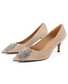 Escarpins en Cuir Celebrity nude - Talon 7 cm