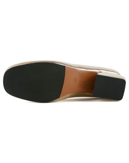 Escarpins en Cuir Hear Me Out dorés - Talon 5 cm