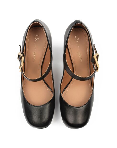 Escarpins en Cuir Sweet Sensation noirs - Talon 12 cm