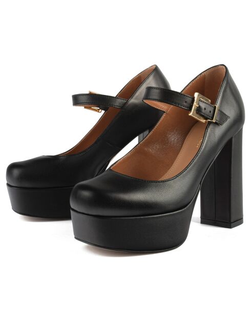 Escarpins en Cuir Sweet Sensation noirs - Talon 12 cm