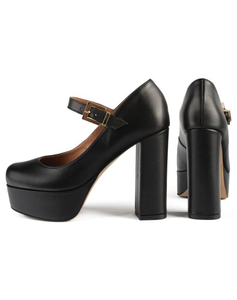 Escarpins en Cuir Sweet Sensation noirs - Talon 12 cm