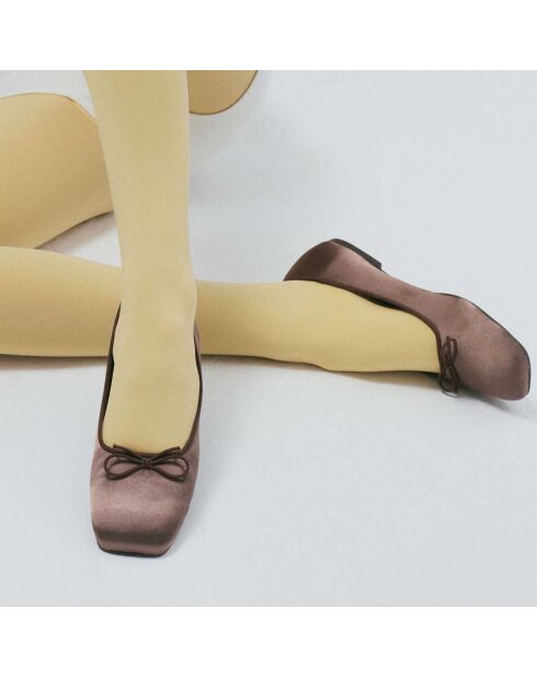 Ballerines en Cuir Bibi marron